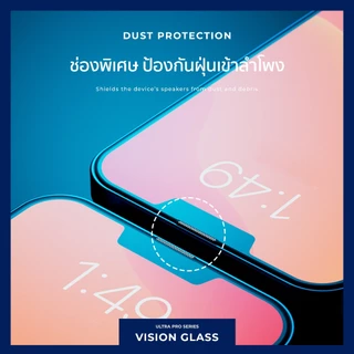 Vision Glass ฟิล์มกระจกไอโฟน ฟิล์มกระจกเต็มจอ HD Clear ใส และ Privacy กันเผือก สำหรับ iPhone