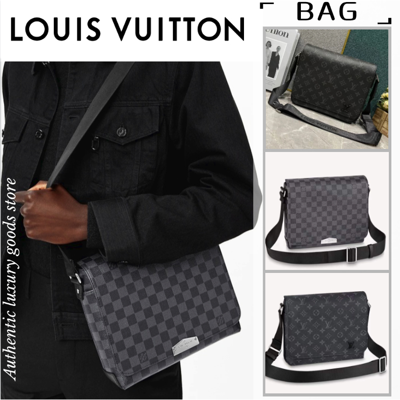 หลุยส์วิตตอง/LouisVuittonu messenger bag / กระเป๋าสะพาย cross-body ผู้ชาย / สายสะพายกว้าง / กระเป๋าส