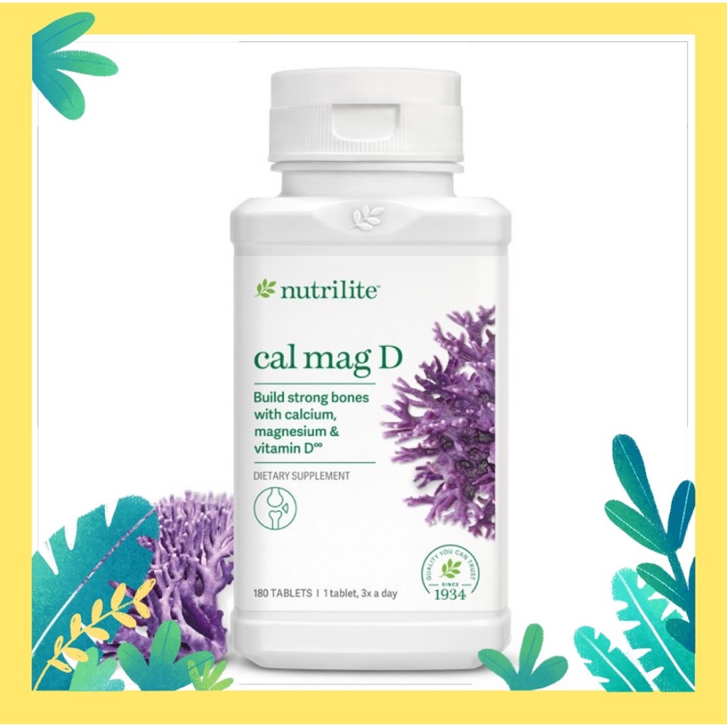 Amway Nutrilite Cal Mag D ของแท้จากช็อปเมกา ขนาด 180เม็ด