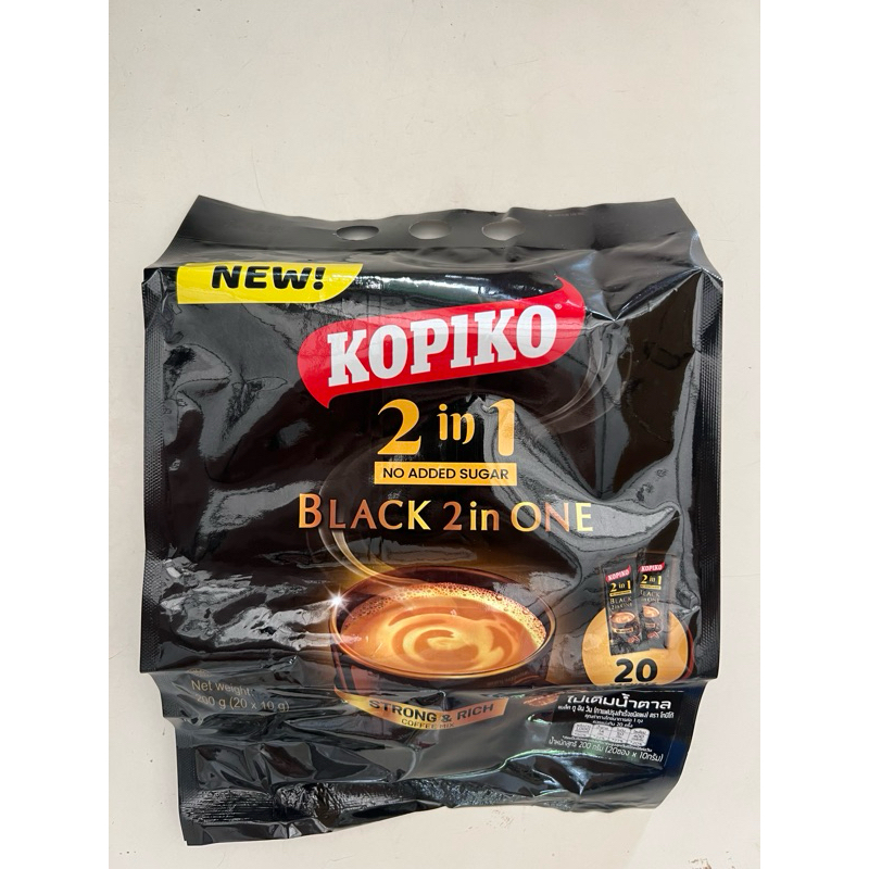 Kopiko โกปิโก้ กาแฟสำเร็จรูป 2in1 สูตรไม่เติมน้ำตาล