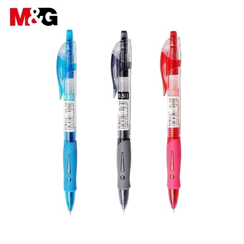 ปากกาเจล M&G GP1008 ขนาดเส้น 0.5mm แบบกด มี 3สี ให้เลือก (ราคาต่อ 1 ด้าม)**เปลี่ยนไส้ได้**