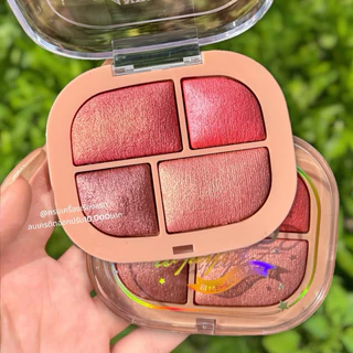 บลัชออน ปัดแก้มไฮไลท์ Anylady​ Baked Blusher​ 4 เฉดสี เนื้อชิมเมอร์ ปัดแก้มหน้าเงา ติดทน กันน้ำ กัน​เหงื่อ​