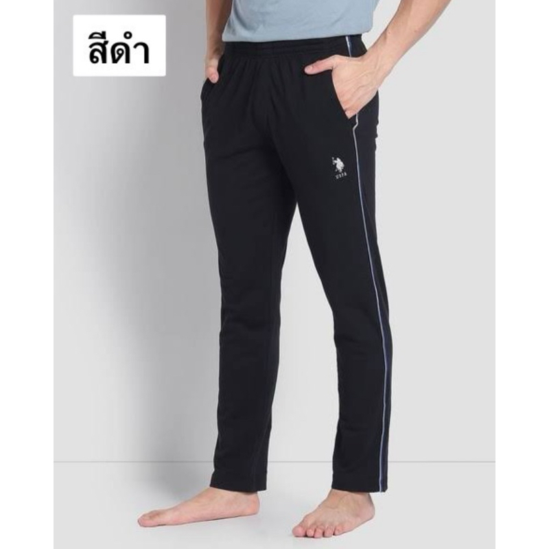POLO Trousers กางเกงผ้า ผ้ายืด ทรงขากระบอก แต่งแถบด้านข้าง ใส่ได้ทั้งชายและหญิง