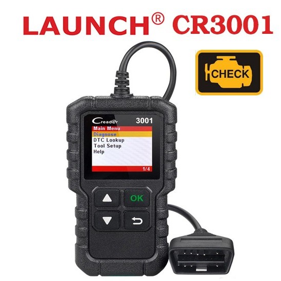 [สินค้าพร้อมส่งในไทย] เครื่องสแกนอ่านโค้ดระบบเครื่องยนต์ รุ่น LAUNCH  CR3001 OBDII