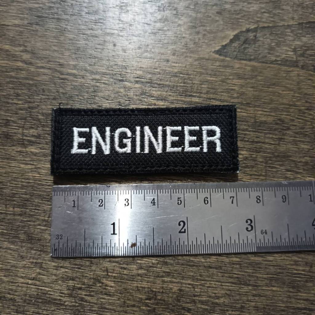Tec40 ENGINEER VEL PATCH อาร์มตีนตุ๊กแก วิศวกร ARMBAND MADE IN THAILAND Tec40store ไรท์สาระกับครูแว่น