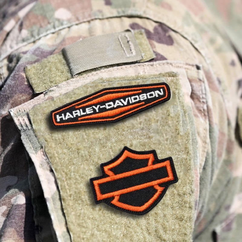 อาร์มตีนตุ๊กแก Harley Velcro Patches อามติดเสื้อ กระเป๋า หมวก มี 6 แบบ