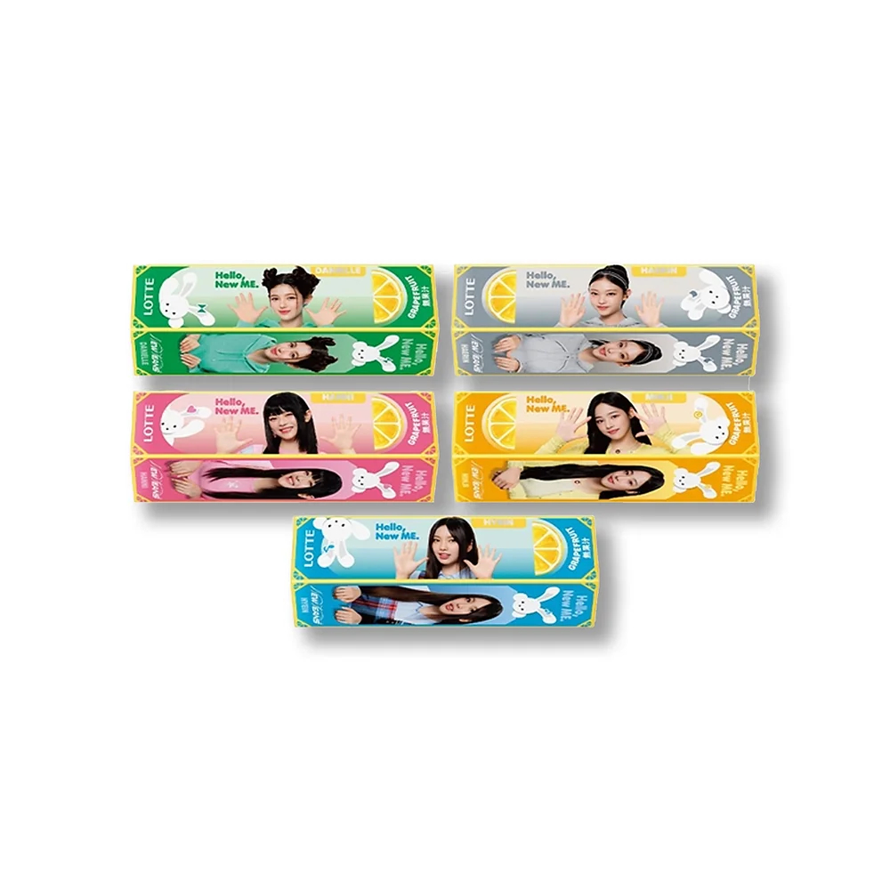 พร้อมส่ง New Limited LOTTE New Jeans Grapefruit Flavour Gum 25g
