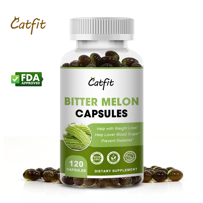 Catfit Bitter Melon capsules น้ำมันมะระขี้นก ช่วยระบบย่อยอาหาร ลดความดัน คอเลสเตอรอล ลดน้ำหนัก สุขภาพผิว ดูแลผิว 120ชิ้น