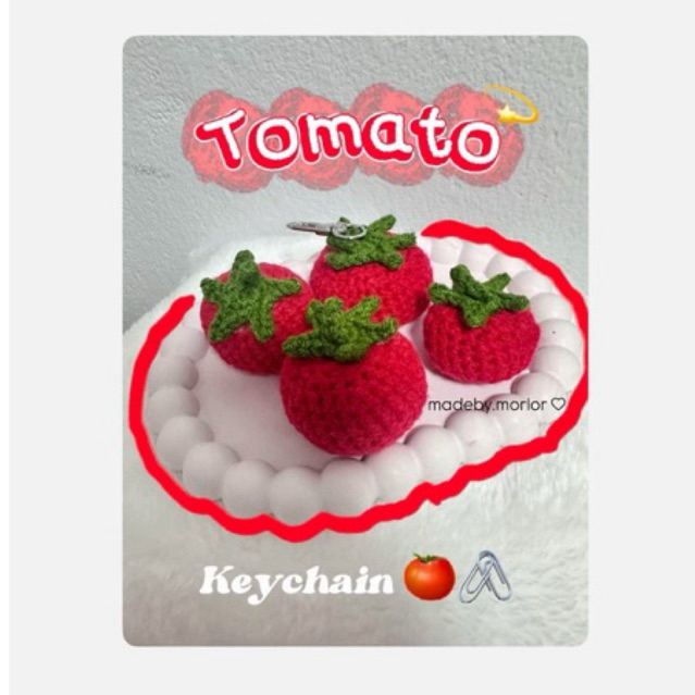 พวงกุญแจมะเขือเทศเทศ (tomato keychain) 🍅❣️