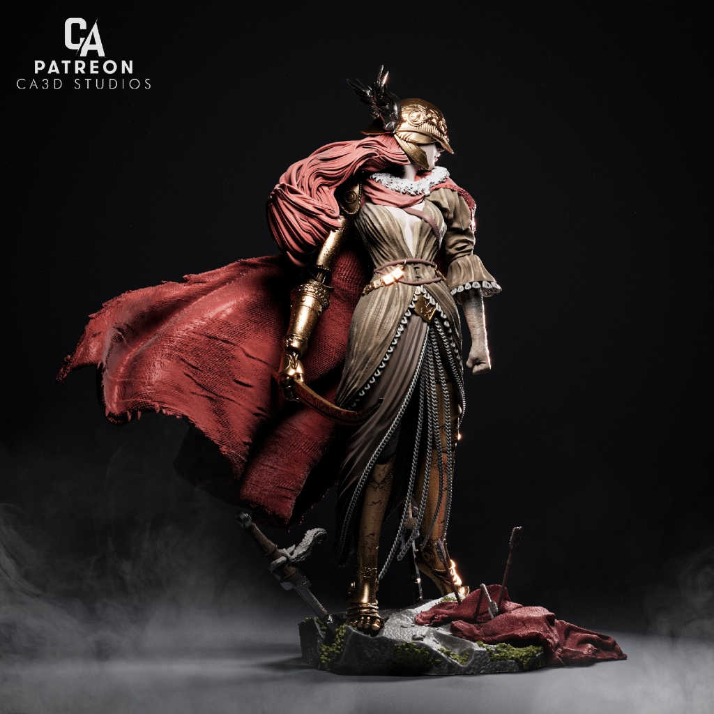 โมเดลฟิกเกอร์ [Malenia Elden ring]  สูง 18 ซม. งานดิบไม่ลงสี