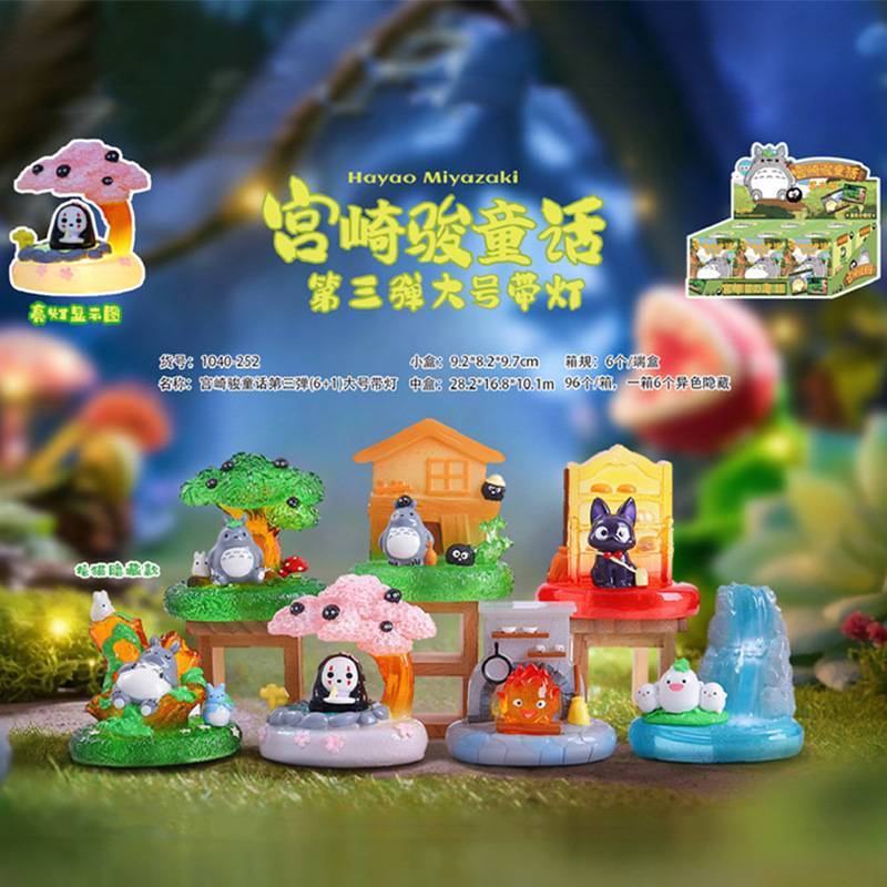 โคมไฟโมเดลกล่องสุ่ม Totoro มาใหม่ กล่องนึงมี 6 จุ่ม