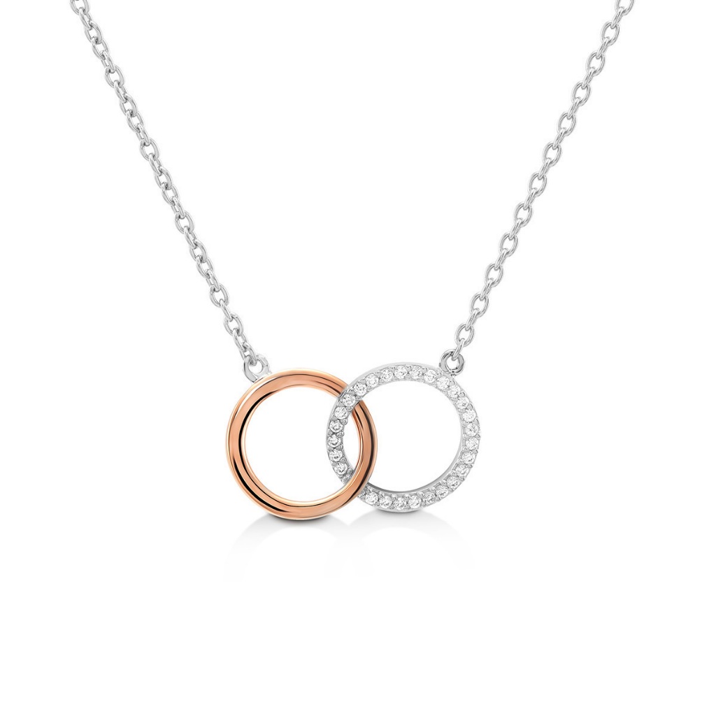 Jewellista จี้พร้อมสร้อยคอ เงินแท้ Olivia ประดับพลอย CZ