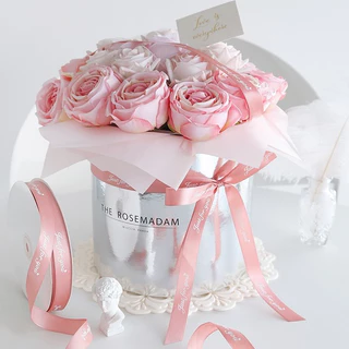 ริบบิ้นผ้าซาติน ม้วนใหญ่ JUST FOR YOU/ 2 ซม./91 เมตร สีสวยชัด พร้อมส่ง!!