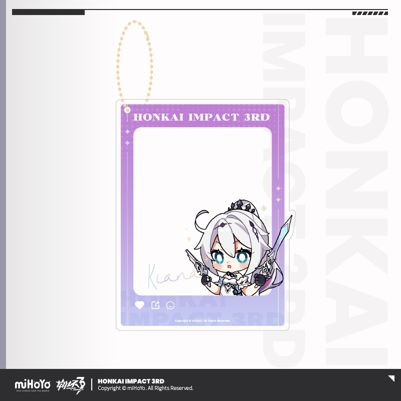 [ พร้อมส่ง / Official ] Honkai Impact 3rd Clear Acrylic Card Keychain - Kiana ฮงไค อิมแพค HI3 พวงกุญ