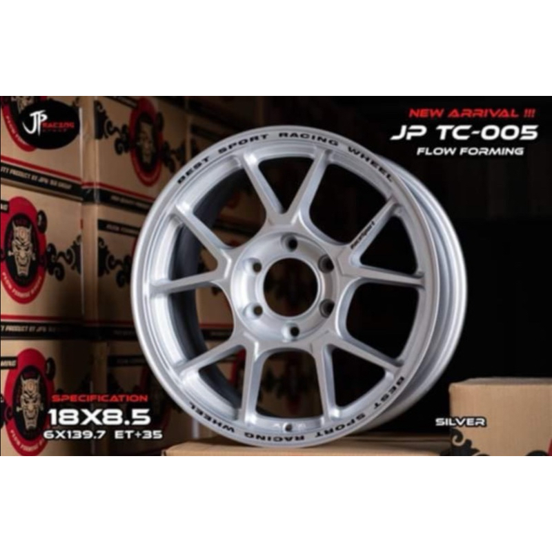 ล้อแม็กรุ่นtc005 8.5 สีบรอนเงิน6รู