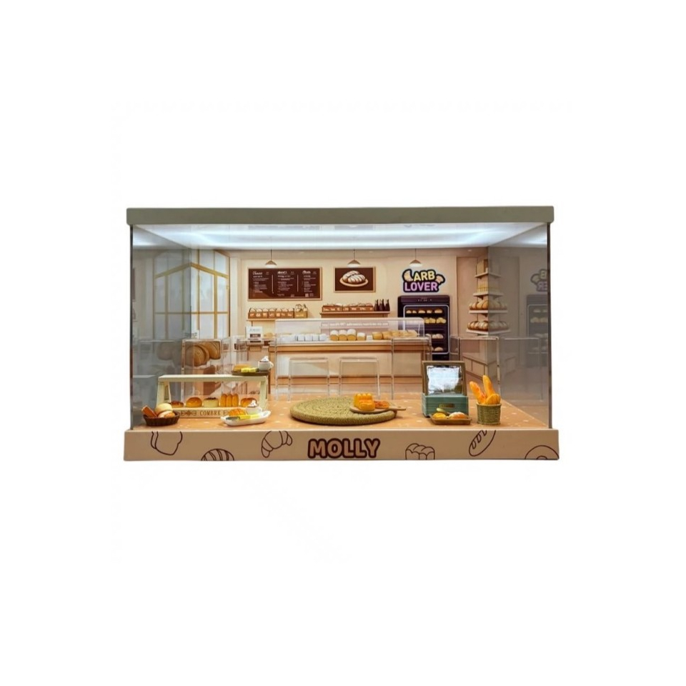 Showcase MOLLY Carb-Lover 100% ตู้โชว์โมเดล กล่องอคิลิคพร้อมอุปกรณ์ประกอบฉาก