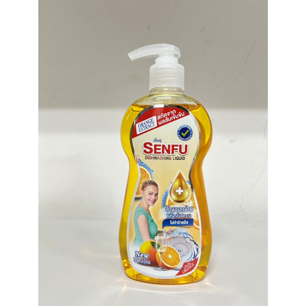 น้ำยาล้างจาน SENFU กลิ่นมะนาว/กลิ่นส้ม 500ml.