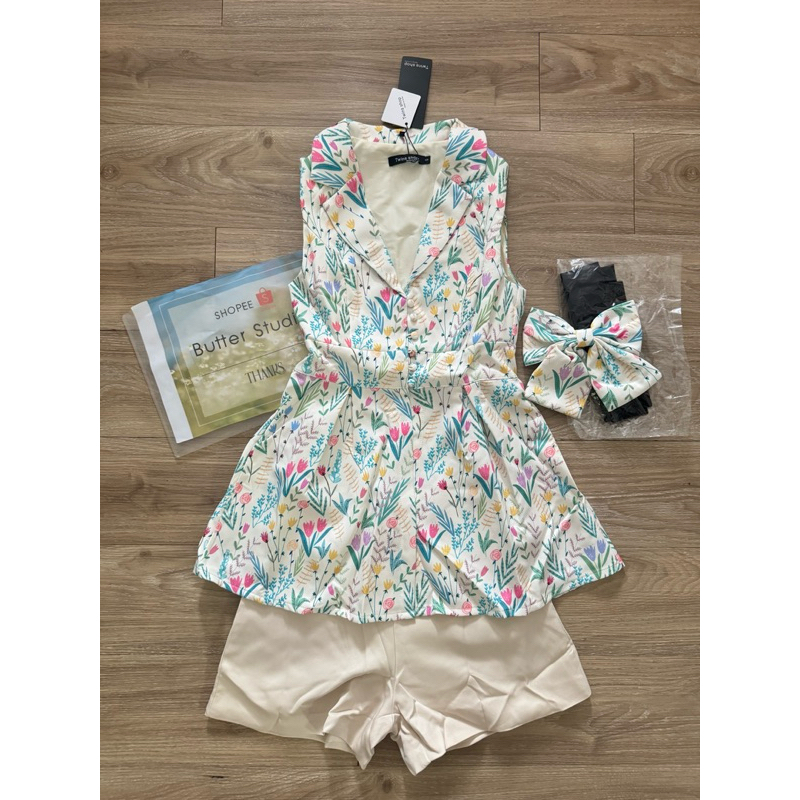 🔺มือหนึ่ง🔺ชุดเช็ต size S งานป้าย twinshop