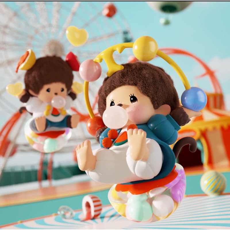 【 พร้อมส่งภายใน48ชม. ของแท้ 】 ตุ๊กตา Monchhichi Looking Time Series Figure Blindbox
