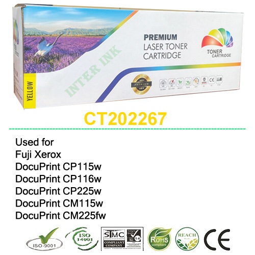 ตลับหมึก Fuji Xerox CP115w/ CP116w/ CP225w/ CM115w/ CM225fw (CT202267) สีเหลือง Compatible