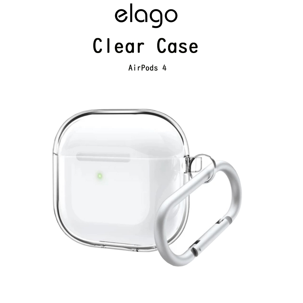 ELAGO Clear Case เคสใสกันกระแทกเกรดพรีเมี่ยมจากอเมริกา เคสสำหรับ AirPods 4 (New)