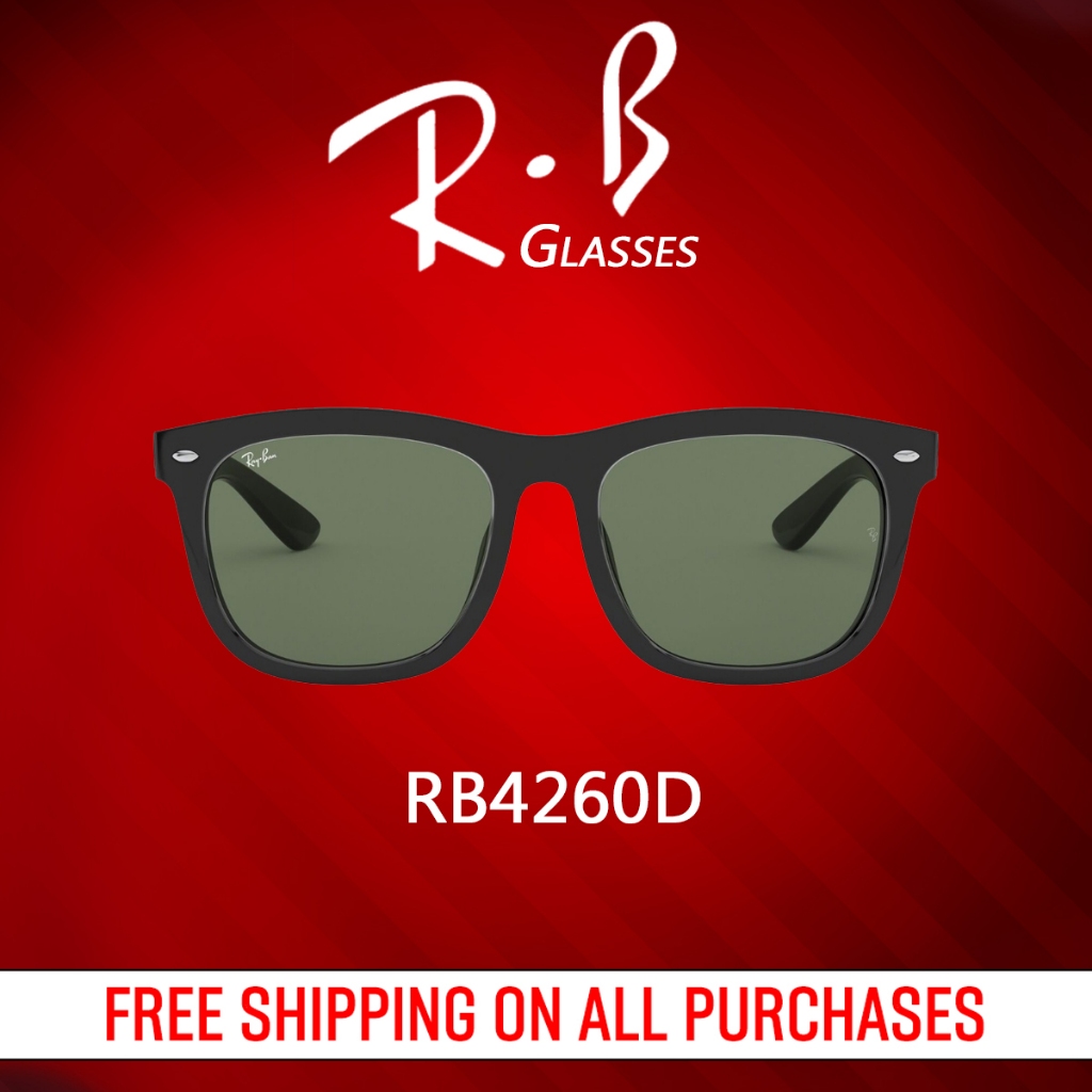 เปิดตัวผลิตภัณฑ์ใหม่ แว่นกันแดด - RB4260D 601 size 57 Sunglasses for Man / Women RB Glasses