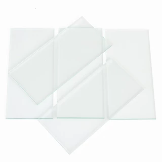 กระจกกันสะเก็ดสีใส (108x50x2mm) กระจกอ๊อก กระจกเชื่อม สี่เหลี่ยม สีใส (ขั้นต่ำ 10 ชิ้น)