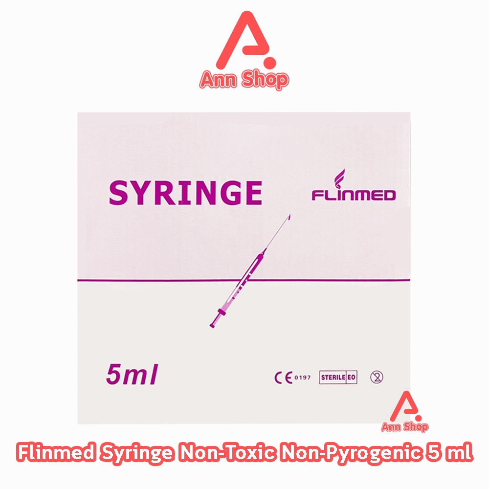 Flinmed Syringe ไซริงค์ กระบอกฉีดยา ไม่มีเข็ม 5 ml. บรรจุ 100 ชิ้น (1 กล่อง) CC 4301