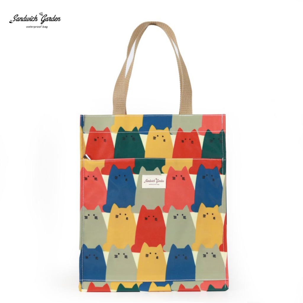 กระเป๋าถือทรงสูง A4 รุ่นกระดุมแป๊ก และรุ่นซิป สายกระเป๋าผ้าลูกฟูก (กว้าง 28.0 ซม. * สูง 35.0 ซม. * ฐาน 14.5 ซม.)