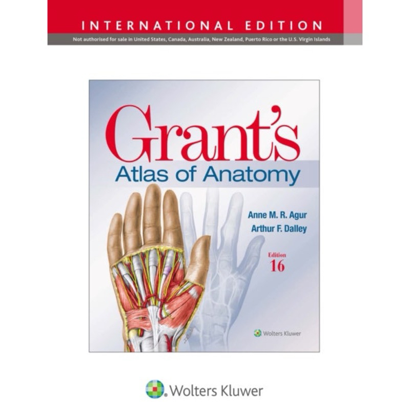 [หนังสือ] Grant's Atlas of Anatomy 16th กายวิภาคศาสตร์ แพทย์ human clinical medicine medical english