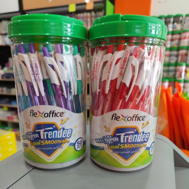 Flex Office ปากกาลูกลื่น Super Frendee (50ด้าม) ขนาด 0.7มม.