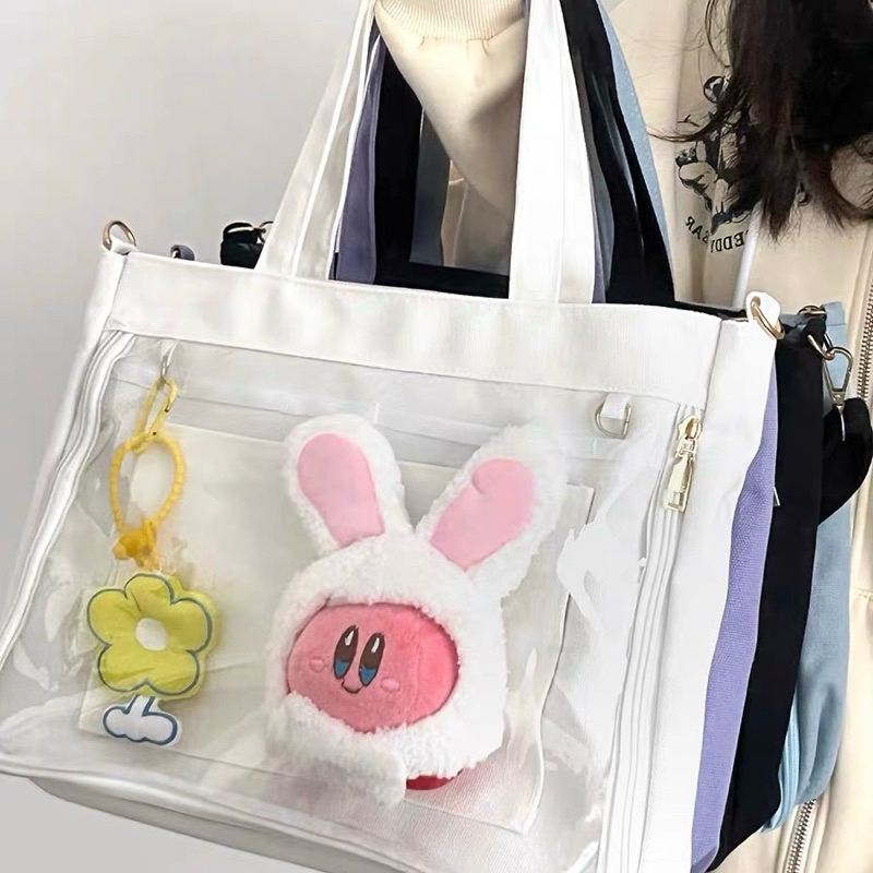 กระเป๋า fashion 2024 กระเป๋าผ้า กระเป๋าโชว์ตุ๊กตา กระเป๋าแฟชั่น (สินค้าพร้อมส่งจากไทย)