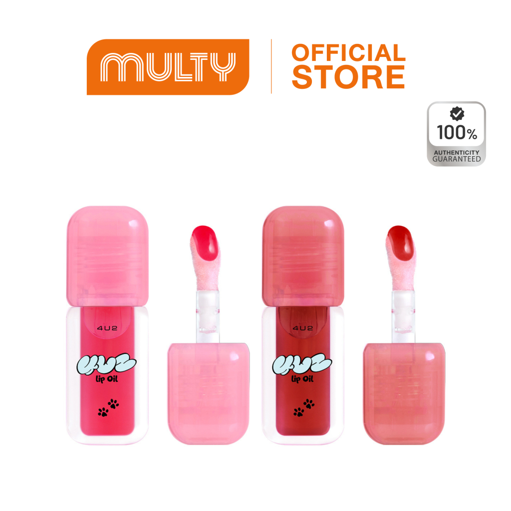 4U2 Lip Oil 3.8 ml. ลิปออยล์ ปากฉ่ำวาว ชุ่มชื้น