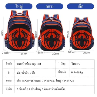 กระเป๋าเป้ สำหรับเด็กประถม สะพายหลัง