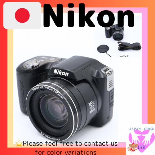 กล้องดิจิตอล Nikon Coolpix L100 สีดํา L100 ส่งตรงจากญี่ปุ่น
