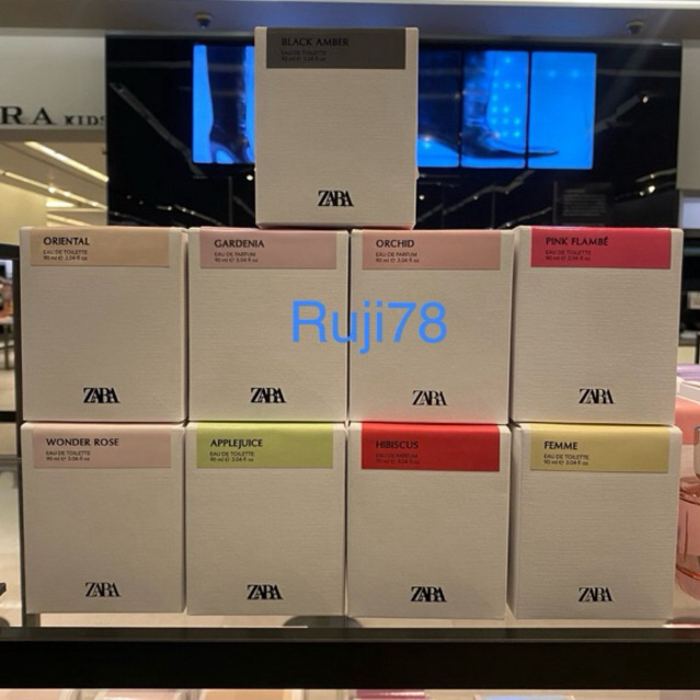 อ่าน!แพ็คเกจใหม่ June 2024!น้ำหอมผู้หญิง Zara 90 ml Red Vanilla Femme Apple Juice etc.