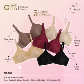 NEWY BRA 3220 *บราในตำนาน* บราไร้โครง ยกทรงแบรนด์ไทย รุ่นอัพเกรด!! ฟองบาง3มิล ตกแต่งลูกไม้