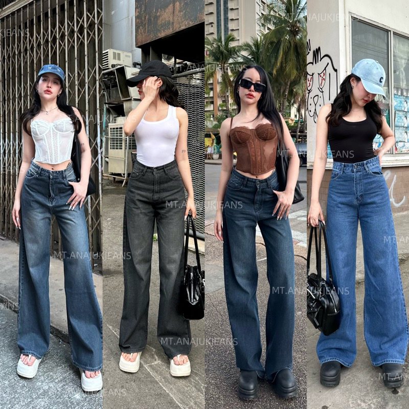 กระบอกBaggy Jeans(ผ้าไม่ยืด)F9