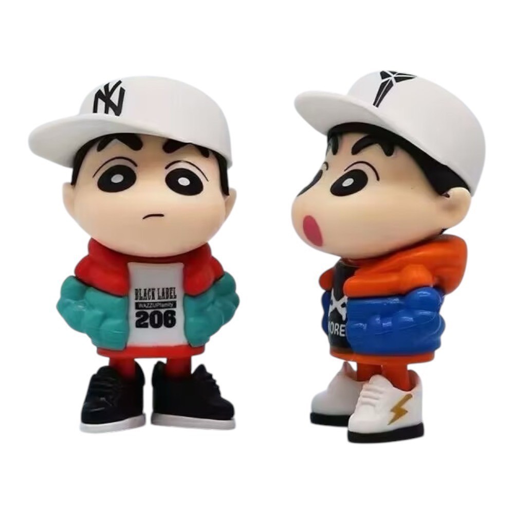 พร้อมส่ง กล่องจุ่ม โมเดลชินจัง ตัวใหญ่ Setฟุตบอล/Setเบสบอล ใส่หมวกสุดเท่ห์ Crayon Shin chan TY13