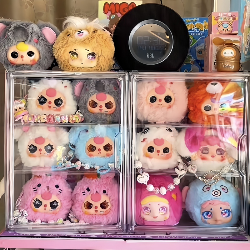 🚀ส่งจากไทย🚀กล่องใส กล่องโมเดล ตู้โมเดล ตุ๊กตา popmart Baby three kimmon labubu ของสะสม แบบแขวนผนัง โชว์ของเล่น กันฝุ่นกั