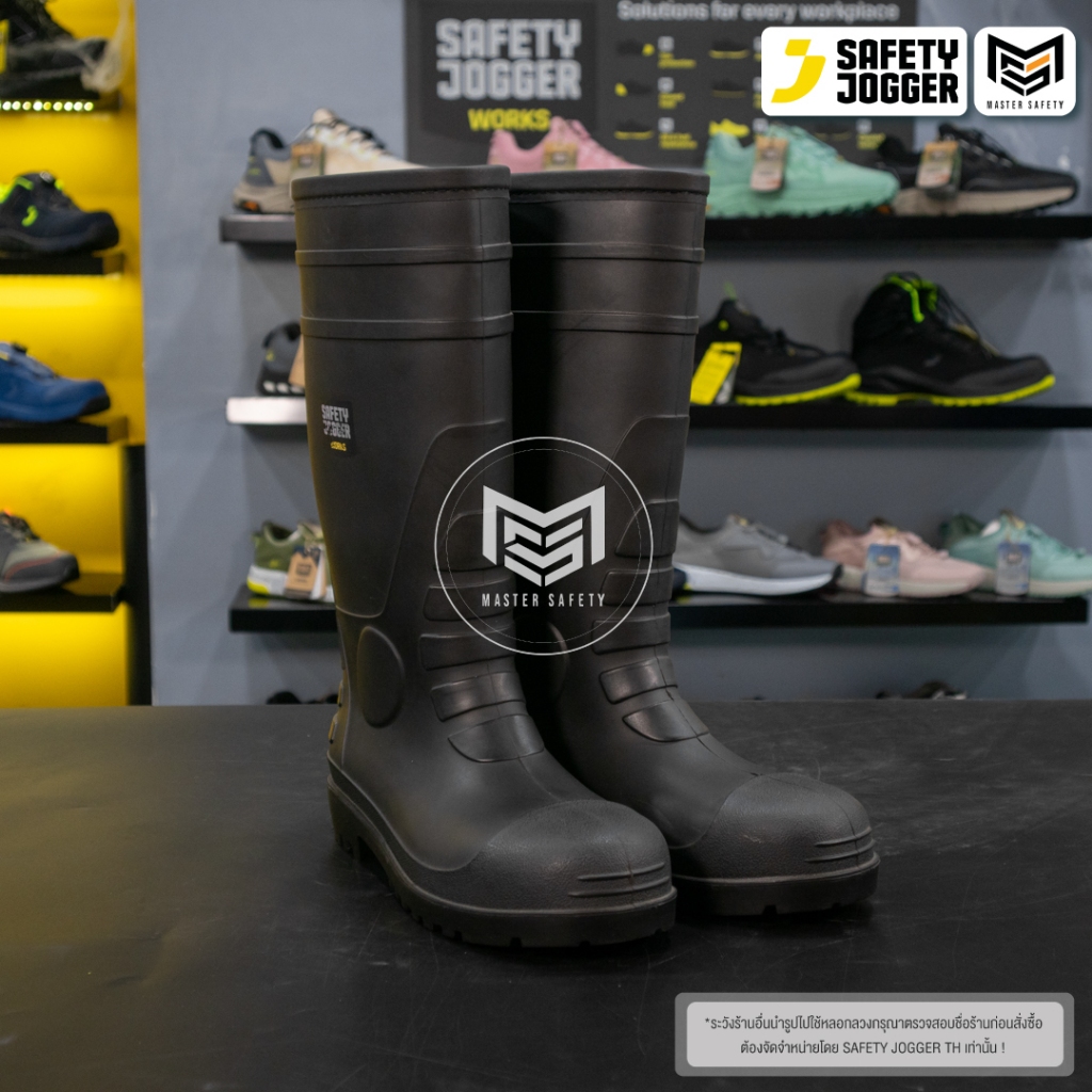 [รับประกัน3เดือน] Safety Jogger รุ่น HERCULES S5 รองเท้าบู้ทยางเซฟตี้ หัวเหล็ก พื้นกันทะลุ กันลื่น ได้มาตรฐานสากล