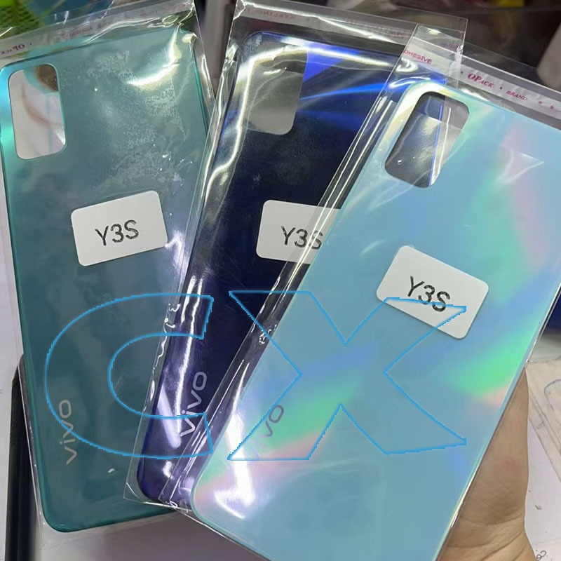 ฝาหลัง vivo y3s 2021 พร้อมกาว อะไหล่มือถือ ชุดบอดี้ VIVO รุ่น Y3S 2021