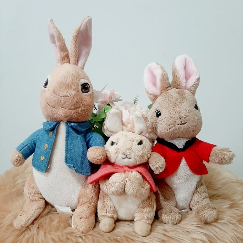 ตุ๊กตา Peter Rabbit แท้💯 (Set 3 ตัว)น่ารัก น่าสะสม