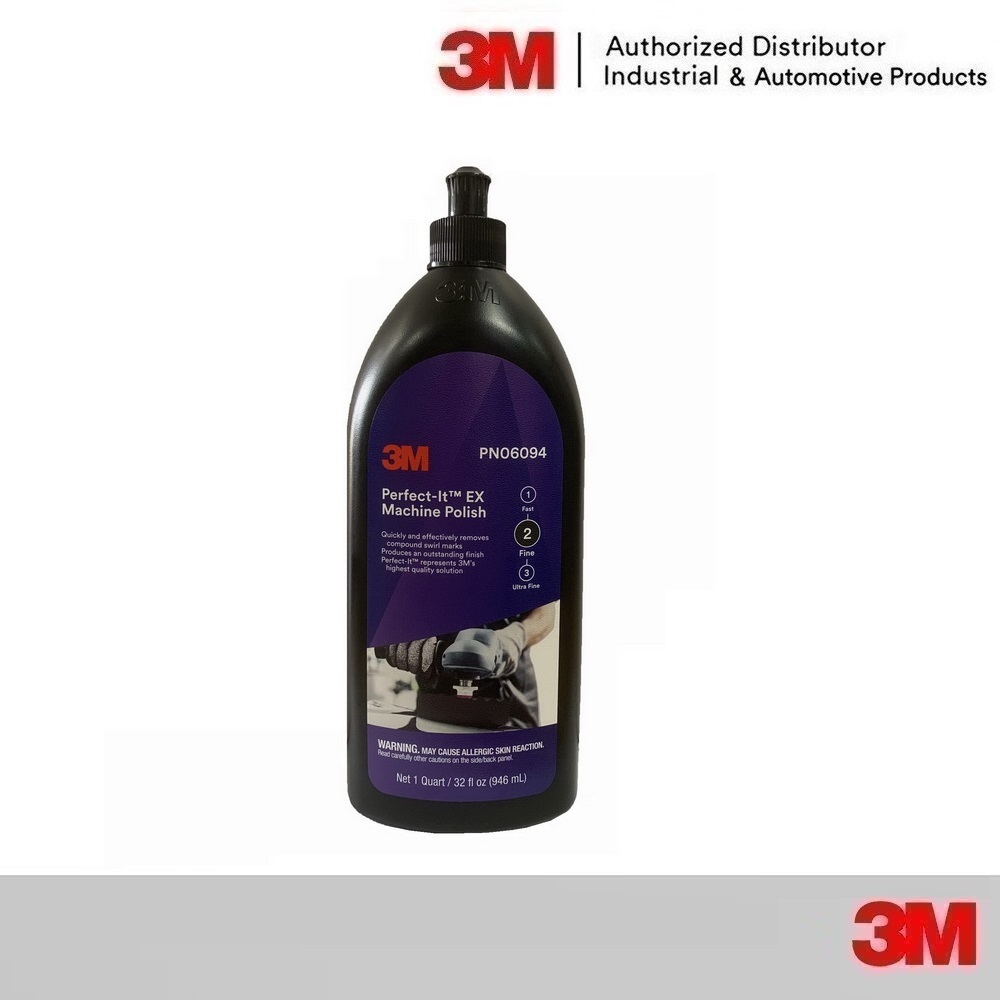 3M 06094 น้ำยาขัดละเอียดและชักเงา สีดำ เบอร์ 2 Perfect-It Machine Polish 6094