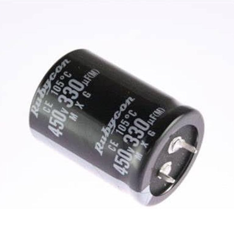 C Capacitor Electrolyte 330uF 450V ตัวเก็บประจุ อิเล็กโทรไลต์ คาปาซิเตอร์