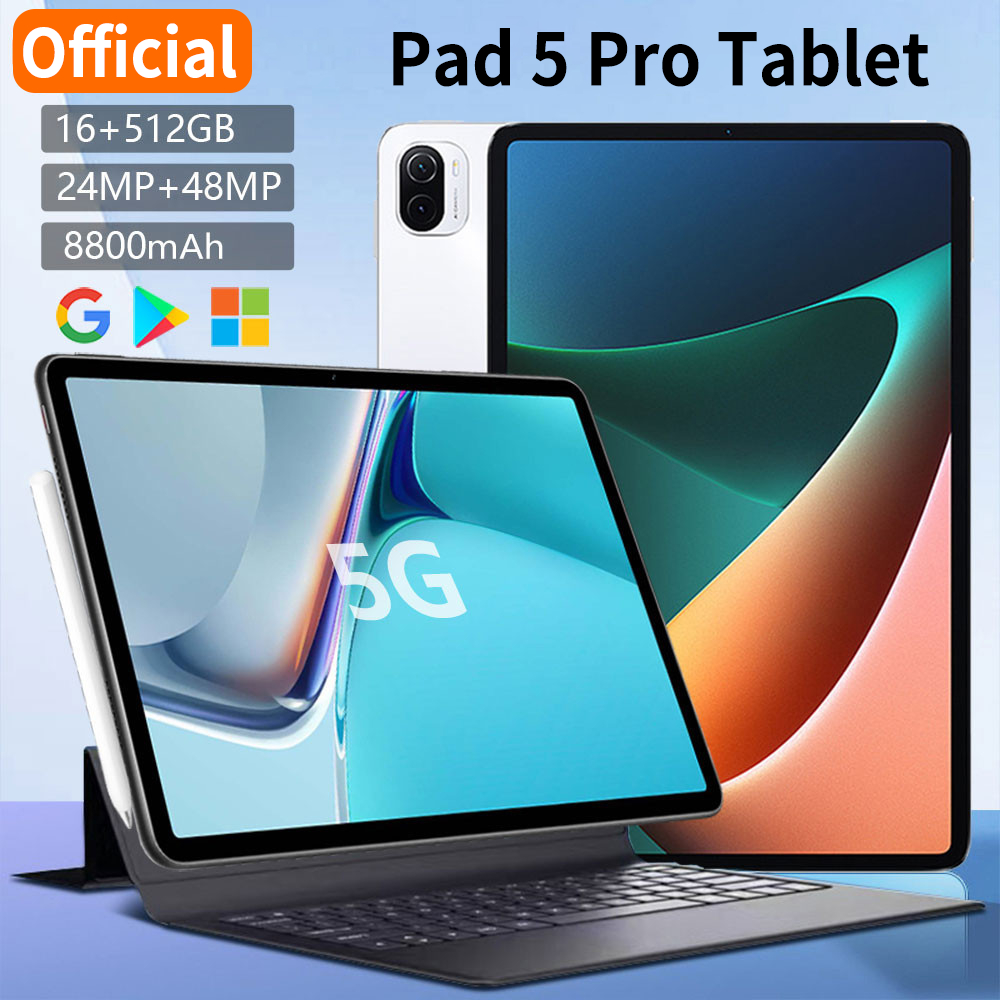 แท็บเล็ต Pad 5 Pro tablet 11.6inch 16+512GB 5G wifi Dual SIM Cards tablet แทปเล็ต แทบเลต taplet