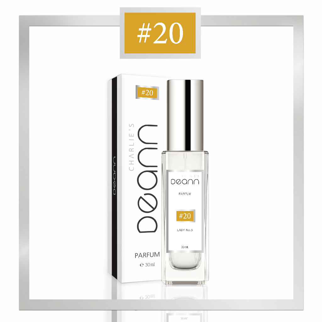 #20 ชาร์ลี DEANN - LADY No.5 (กลิ่นแป้งหรูสะอาด หอมอบอวลช่อดอกไม้) Charlie Deann Perfumer 35ml.