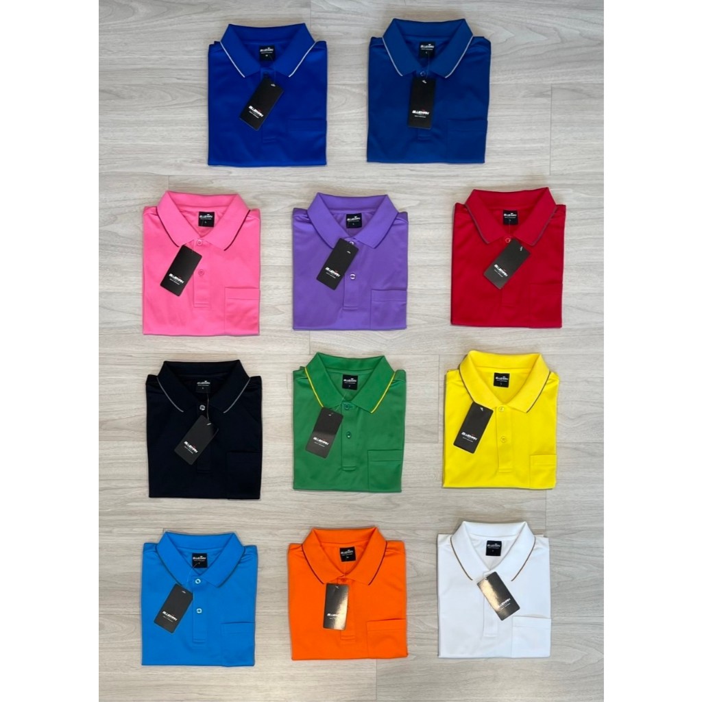 เสื้อกีฬาโปโล BLUEMAN รุ่น BM007