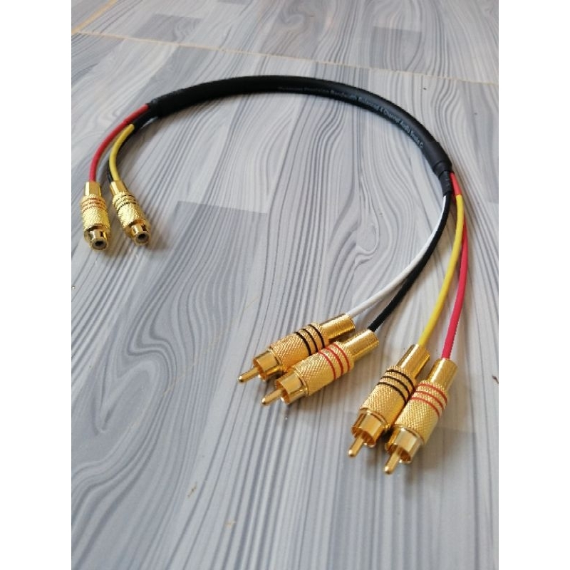 สาย​ RCA​สัญญาณ​เสียง​แบบ2ออก4