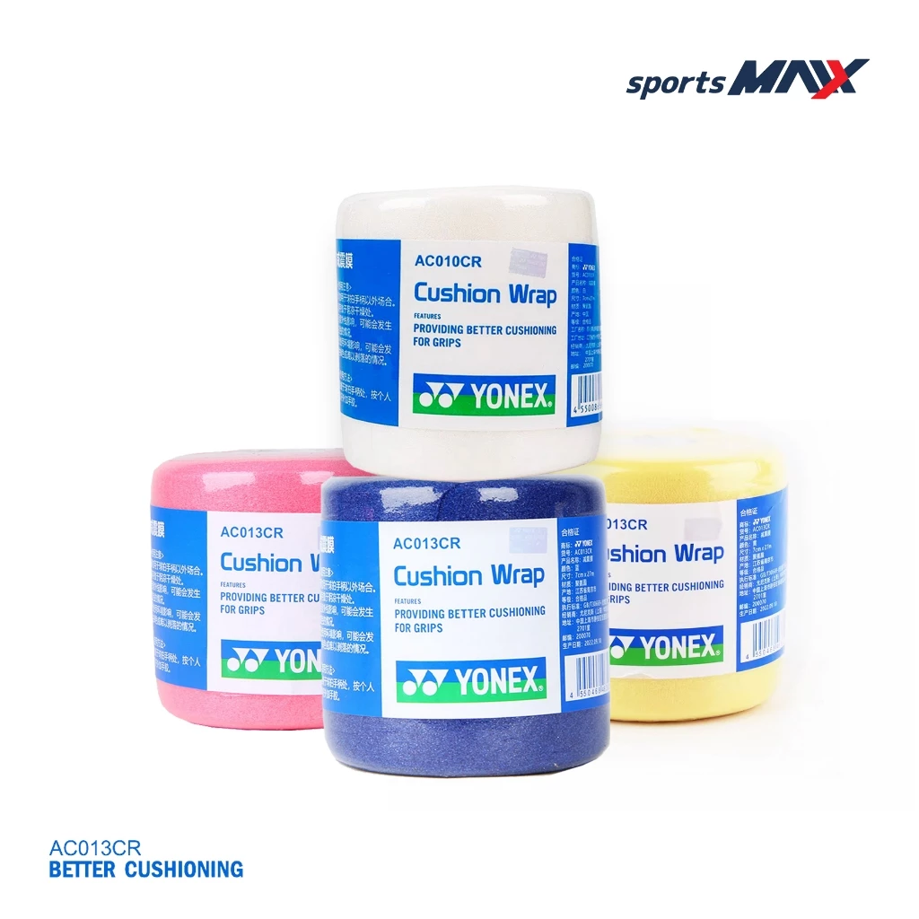 Yonex Cushion Wrap ฟองน้ำ พันด้ามไม้แบด ลดแรงสะเทือน เพิ่มความนุ่ม รุ่น AC010CR / AC013CR